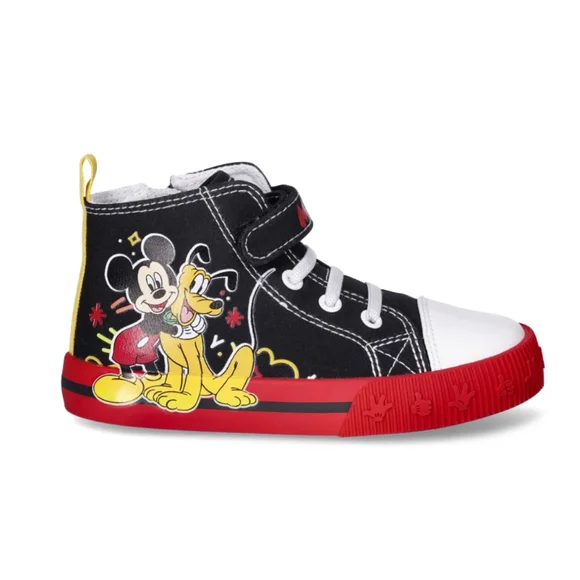 Boys Mickey Mouse High Top Sneakers Toddlers 🆕 Size 9 🔥 NEW - Picture 2 of 15